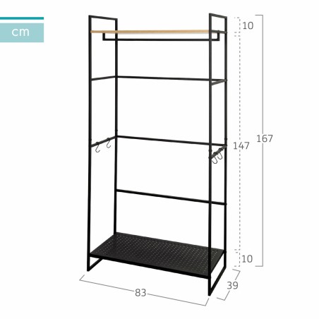 Armadio Max Home Acciaio Melammina Truciolare 83 x 167 x 39 cm