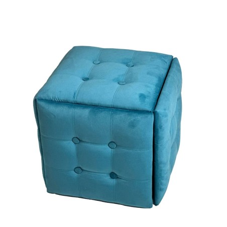 Juego de taburetes GO GIFT Transformer Azul Terciopelo Acero 50 x 50 x