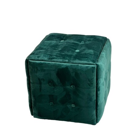 Set of stools GO GIFT Transformer Dark green Velvet Steel 50 x 50 x 50