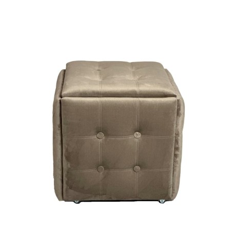 Juego de taburetes GO GIFT Transformer Capuccino Terciopelo Acero 50 x