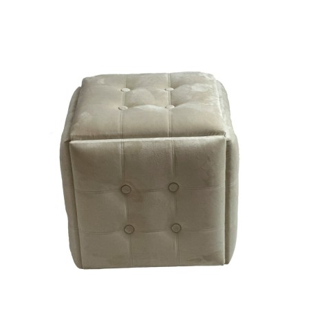 Stuhl-Set GO GIFT Transformer Creme Samt Stahl 50 x 50 x 50 cm Puff 5