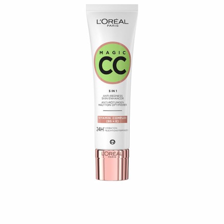 Crema Hidratante CC Cream L'Oreal Make Up Magic CC Tratamiento Antiroj