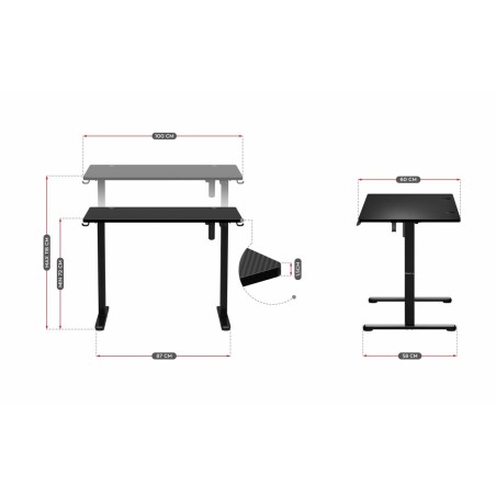 Desk Huzaro HZ-Hero 7.9 Black Black