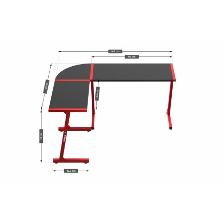Desk Huzaro HZ-Hero 6.0 Red Red 2