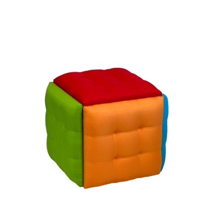 Jeu de tabourets GO GIFT Transformer Multicouleur Cuir Acier 50 x 50 x