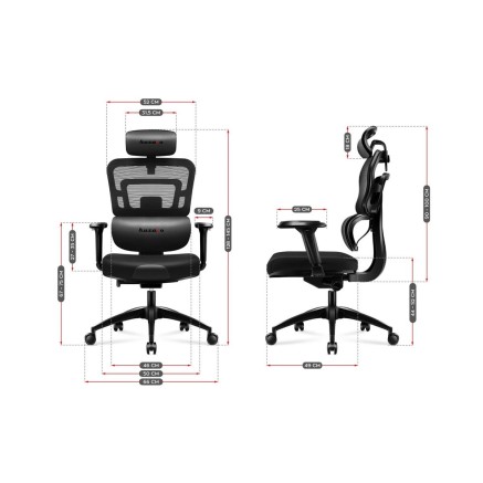 Chaise de jeu Huzaro HZ-Combat 7.0 Black Noir 2