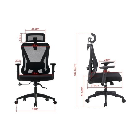 Office Chair Activejet T5 BLACK Black