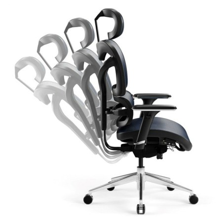 Sedia Gaming Diablo Chairs Diablo V-COMMANDER Azzurro Nero