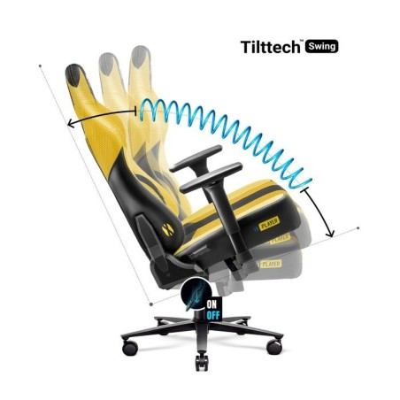 Sedia Gaming Diablo Chairs Diablo X-PLAYER 2.0. KING Giallo Nero
