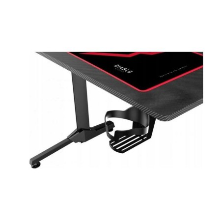Schreibtisch Gaming Diablo Chairs 1469 Weiß Schwarz Rot 100 x 75 x 60