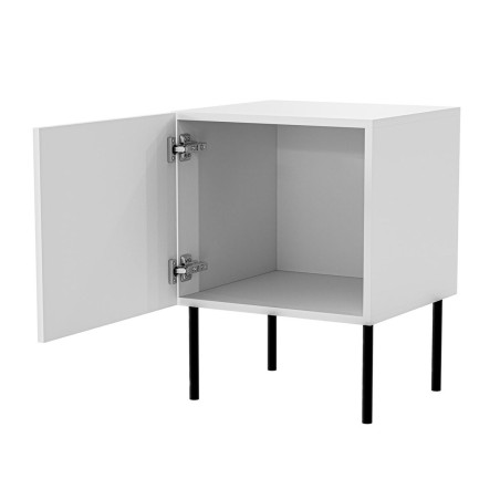 Comodino Cama Meble PALAZZO 400030 Bianco Nero