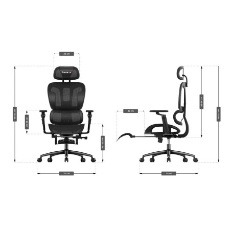 Sedia Gaming Huzaro Combat 7.9 Nero