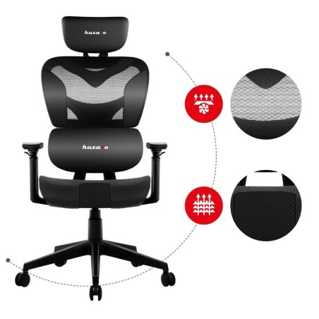 Silla Gaming Huzaro Combat 8.0 Carbon Negro