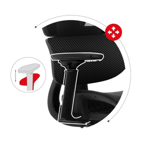 Silla Gaming Huzaro Combat 8.0 Carbon Negro