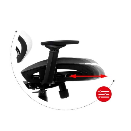 Sedia Gaming Huzaro HZ-Combat 8.0 White