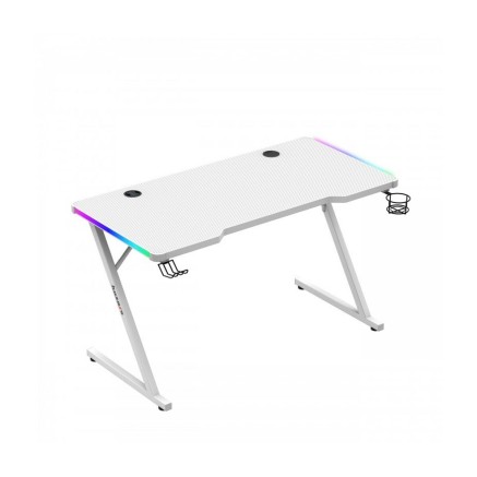 Schreibtisch Gaming Huzaro HZ-Hero 2.5 White RGB Weiß 120 x 75 x 60 c