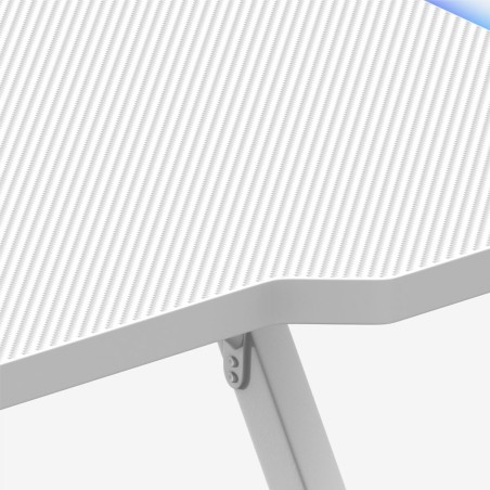 Schreibtisch Gaming Huzaro HZ-Hero 2.5 White RGB Weiß 120 x 75 x 60 c