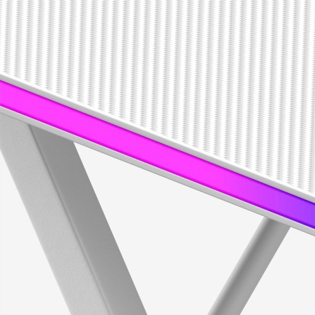 Schreibtisch Gaming Huzaro HZ-Hero 2.5 White RGB Weiß 120 x 75 x 60 c