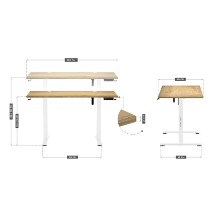 Desk Mark Adler MA-Leader 7.0 Craft White Wood