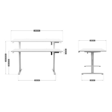 Schreibtisch Mark Adler MA-Leader 7.6 White Weiß