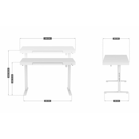 Schreibtisch Mark Adler MA-Leader 8.2 White Weiß