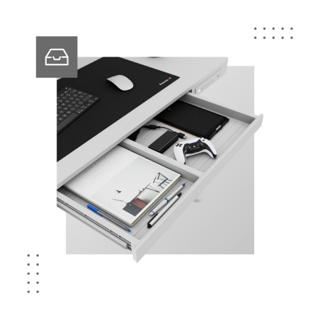 Schreibtisch Mark Adler MA-Leader 8.2 White Weiß