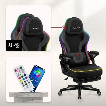 Gaming-Stuhl Huzaro HZ-FORCE 4.6 RGB BLACK MESH