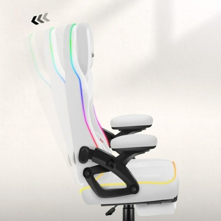 Gaming-Stuhl Huzaro HZ-FORCE 4.6 RGB WHITE MESH