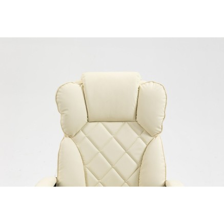 Office Chair Activejet YK7416 BE Black Beige Silver