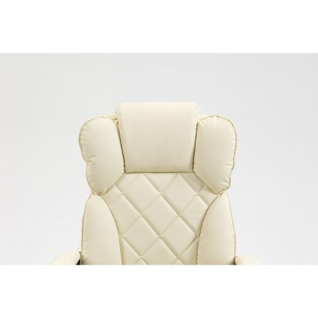Chaise de Bureau Activejet YK7416 BE Noir Beige Argenté