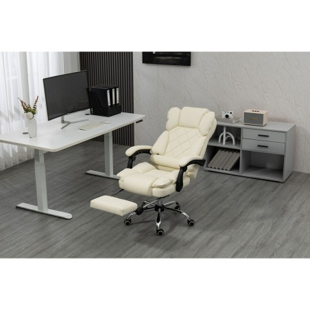 Chaise de Bureau Activejet YK7416 BE Noir Beige Argenté