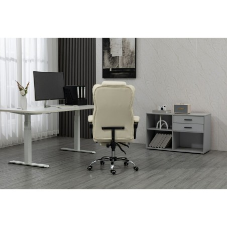 Chaise de Bureau Activejet YK7416 BE Noir Beige Argenté