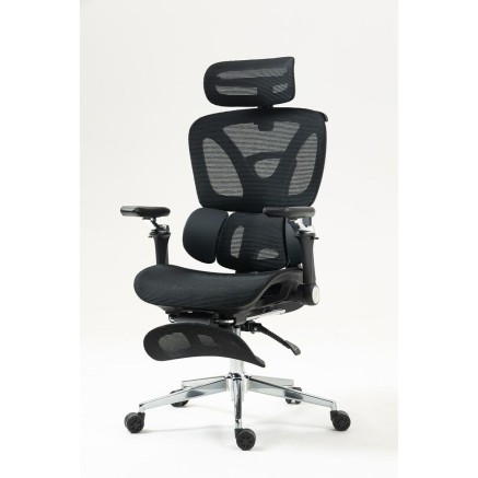 Bürostuhl Activejet YK848 BK Schwarz Silberfarben 1 Stücke