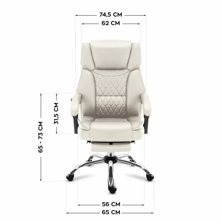 Bürostuhl Mark Adler MA-BOSS 6.0 BEIGE Weiß