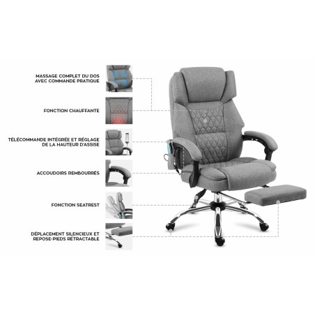 Sedia da Ufficio Mark Adler MA-BOSS 6.0 GREY Grigio