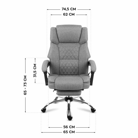 Sedia da Ufficio Mark Adler MA-BOSS 6.0 GREY Grigio