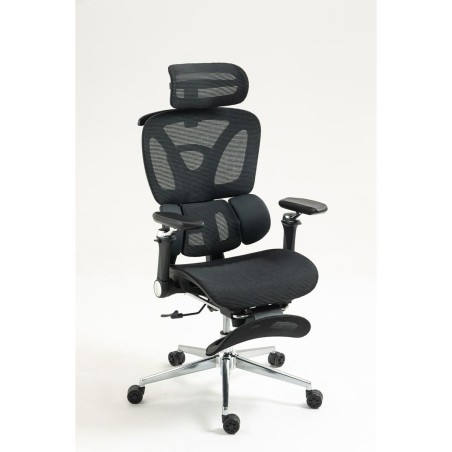 Sedia da Ufficio Activejet YK848 BK Nero Argentato 1 Pezzi