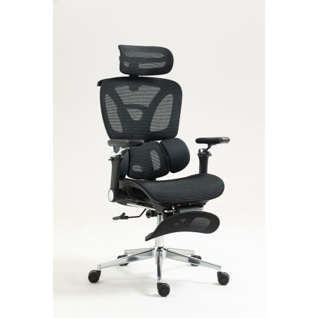 Sedia da Ufficio Activejet YK848 BK Nero Argentato 1 Pezzi