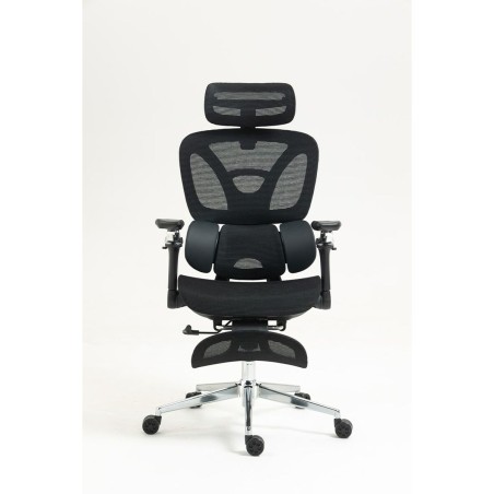 Sedia da Ufficio Activejet YK848 BK Nero Argentato 1 Pezzi
