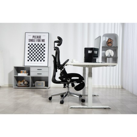 Sedia da Ufficio Activejet YK848 BK Nero Argentato 1 Pezzi