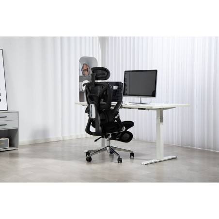 Sedia da Ufficio Activejet YK848 BK Nero Argentato 1 Pezzi