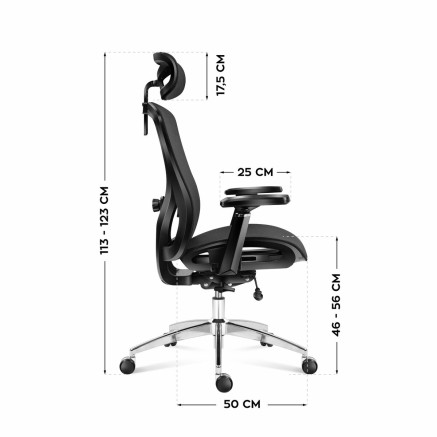 Chaise de Bureau Mark Adler MA-EXPERT 5.3 BLACK MESH Noir 2