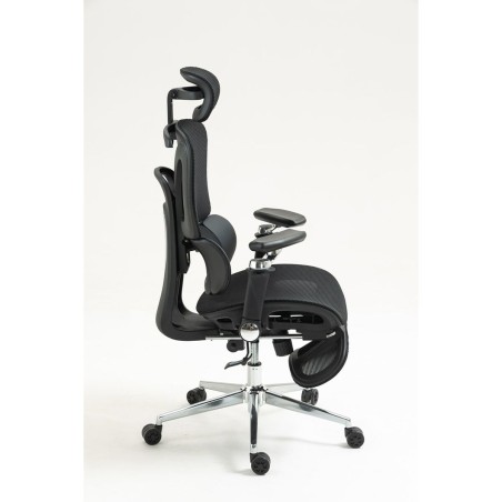 Sedia da Ufficio Activejet YK848 BK Nero Argentato 1 Pezzi