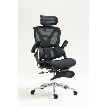 Sedia da Ufficio Activejet YK848 BK Nero Argentato 1 Pezzi