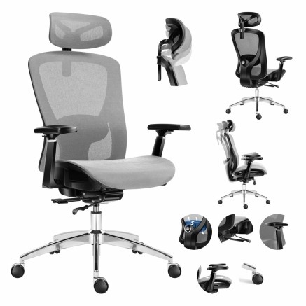 Sedia da Ufficio Mark Adler MA-EXPERT 5.3 GREY MESH Grigio