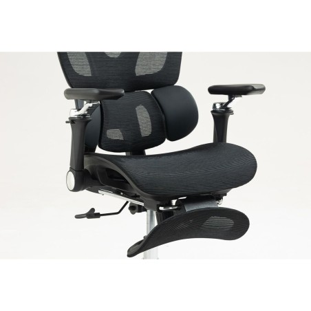 Sedia da Ufficio Activejet YK848 BK Nero Argentato 1 Pezzi