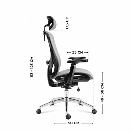 Bürostuhl Mark Adler MA-EXPERT 5.3 GREY MESH Grau 2