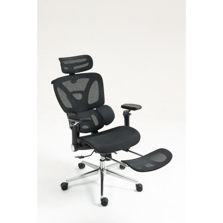 Sedia da Ufficio Activejet YK848 BK Nero Argentato 1 Pezzi