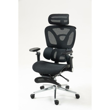 Sedia da Ufficio Activejet YK848 BK Nero Argentato 1 Pezzi