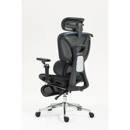 Sedia da Ufficio Activejet YK848 BK Nero Argentato 1 Pezzi